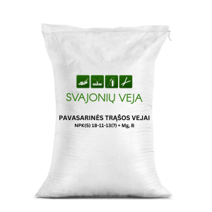 Pavasarinės trąšos vejai  NPK(S) 18-11-13