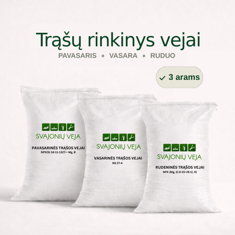 trąšų rinkinys vejai 3 a trąšų rinkinys