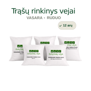 trąšų rinkinys vejai vasarai ir rudeniui profesionaliam sezoniniam vejos tręšimui