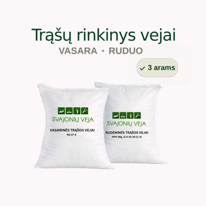 trąšų rinkinys vejai 3 a vasara+ruduo trąšų rinkinys vejai vasarai ir rudeniui profesionaliam sezoniniam vejos tręšimui
