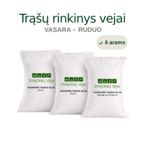 trąšų rinkinys vejai vasarai ir rudeniui profesionaliam sezoniniam vejos tręšimui