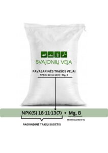 NPK trasu sudetis 18-11-13 pavasarines trasos vejai schema